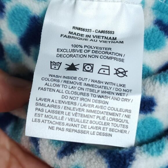 Nike Men's Club Medium Blue Dot Pattern Logo Embroidered Full Zip Fleece Jacket - Picture 11 of 12